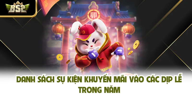 Danh sách sự kiện khuyến mãi vào các dịp lễ trong năm